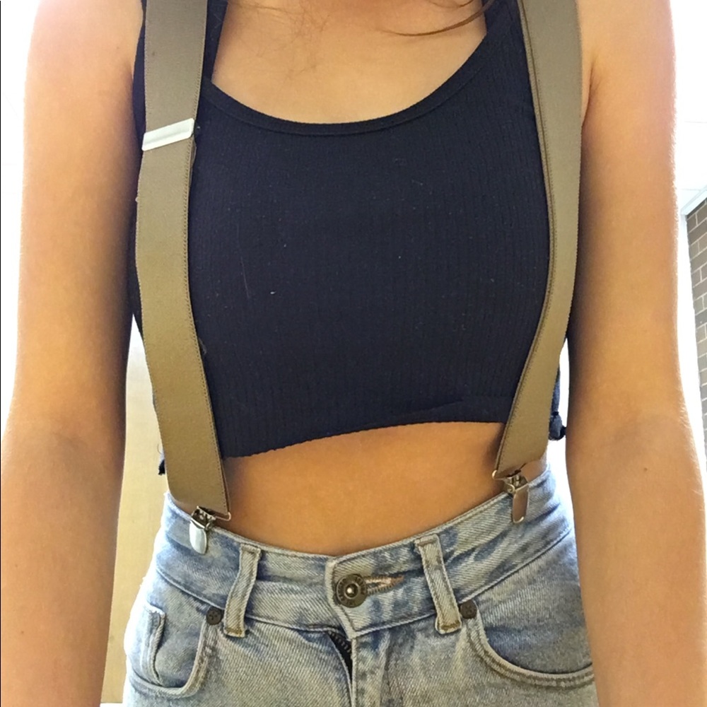 Cute brown suspenders
